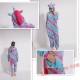 Adult Purple Star Unicorn Kigurumi Onesie Pajamas Cosplay Costumes