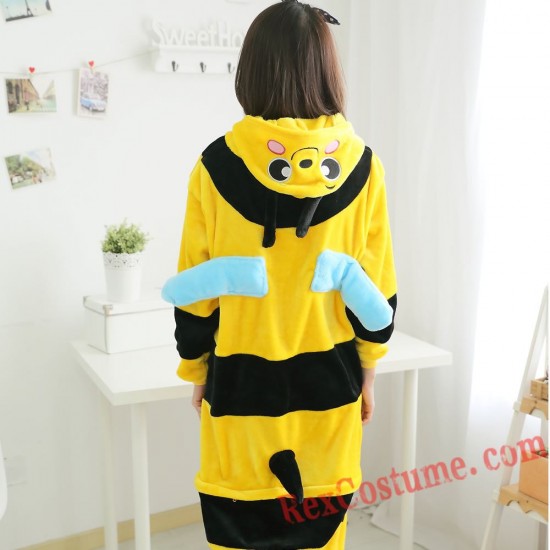 Adult Bee Kigurumi Onesie Pajamas Cosplay Costumes
