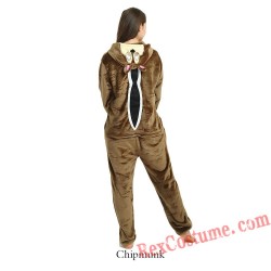 Adult Chipmunk Kigurumi Onesie Pajamas Cosplay Costumes