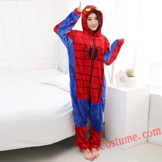 Adult Superman Kigurumi Onesie Pajamas Cosplay Costumes