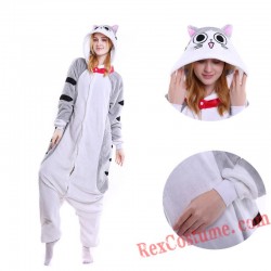 Adult Cheese Cat Kigurumi Onesie Pajamas Cosplay Costumes