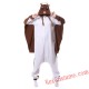 Adult Brown Flying Rat Kigurumi Onesie Pajamas Cosplay Costumes