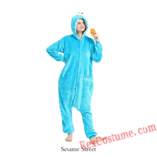 Adult Sesame Street Kigurumi Onesie Pajamas Cosplay Costumes