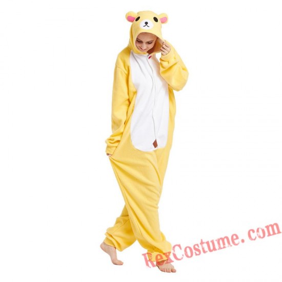 Adult Rilakkuma Kigurumi Onesie Pajamas Cosplay Costumes