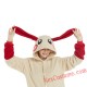 Adult Red Rabbit Kigurumi Onesie Pajamas Cosplay Costumes