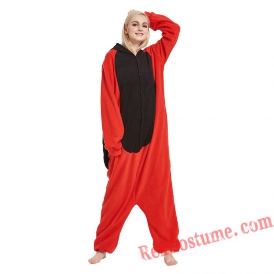 Adult Ladybug Kigurumi Onesie Pajamas Cosplay Costumes