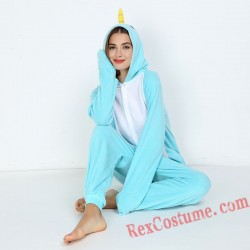 Adult Narwhal Kigurumi Onesie Pajamas Cosplay Costumes