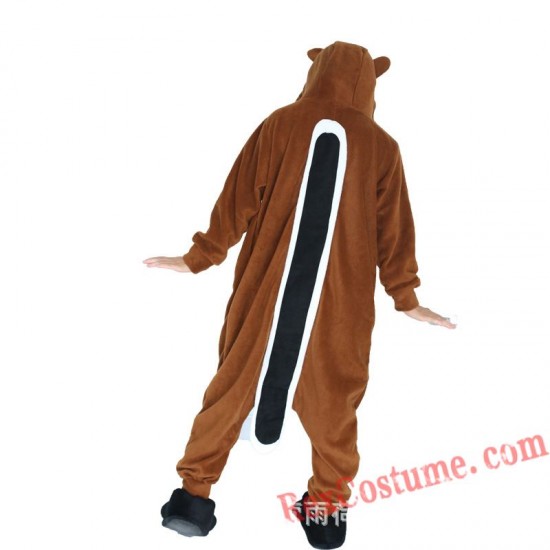 Adult Chipmunk Kigurumi Onesie Pajamas Cosplay Costumes