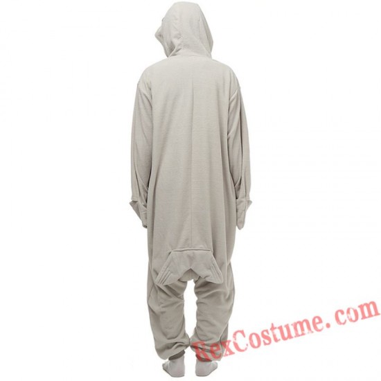 Adult Grey Seal Kigurumi Onesie Pajamas Cosplay Costumes