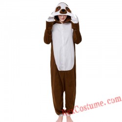 Adult Sloth Kigurumi Onesie Pajamas Cosplay Costumes