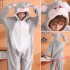 Adult Gray Mouse Kigurumi Onesie Pajamas Cosplay Costumes