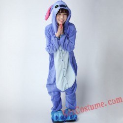 Adult Blue Stitch Kigurumi Onesie Pajamas Cosplay Costumes