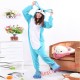 Adult Blue Rabbit Kigurumi Onesie Pajamas Cosplay Costumes