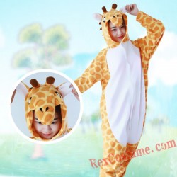 Adult Giraffe Kigurumi Onesie Pajamas Cosplay Costumes