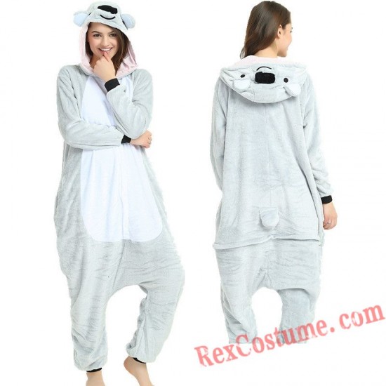 Adult Koala Kigurumi Onesie Pajamas Cosplay Costumes