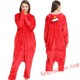 Adult Red & Blue Sesame Street Kigurumi Onesie Pajamas Cosplay Costumes