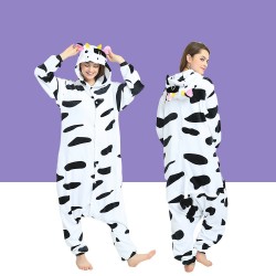 Adult Cow Kigurumi Onesie Pajamas Cosplay Costumes