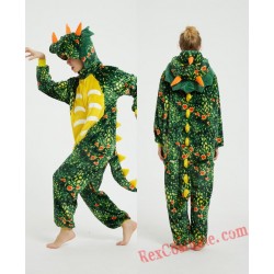 Dinosaur Kigurumi Onesie Pajamas Cosplay Costumes for Adult