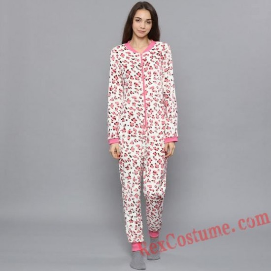 Leopard Onesies Pajamas Hoodie Home Wear