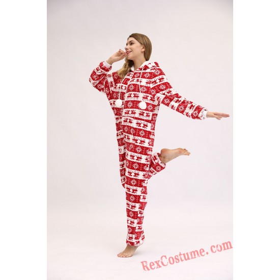 Christmas Onesies Pajamas Hoodie Home Wear