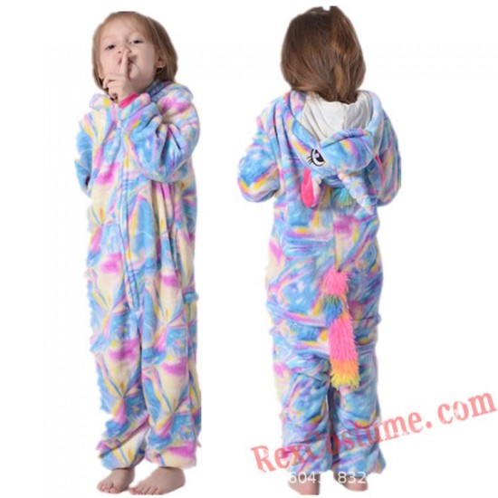 Unicorn Kids Kigurumi Onesie Pajamas Costumes