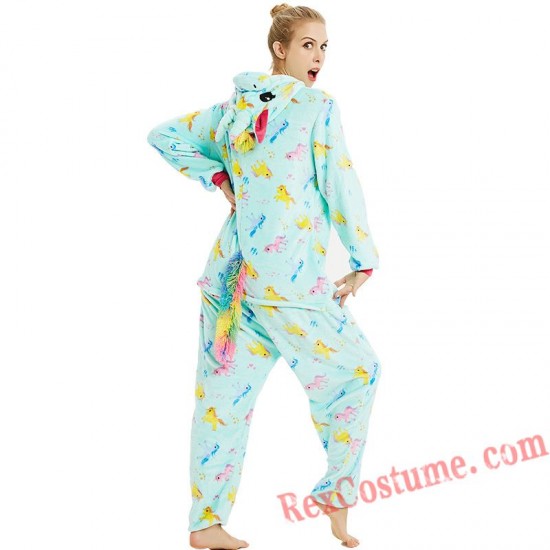 Unicorn Kigurumi Onesie Pajamas Cosplay Costumes