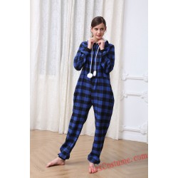 Lattice Onesies Pajamas Hoodie Home Wear