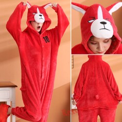 Red Shiba Inu Kigurumi Onesie Pajamas Cosplay Costumes