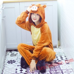 Wild Boar Kigurumi Onesie Pajamas Cosplay Costumes