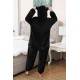 Black Husky Dog Kigurumi Onesie Pajamas Cosplay Costumes