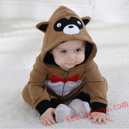 Raccoon Baby Infant Toddler Halloween Animal onesies Costumes