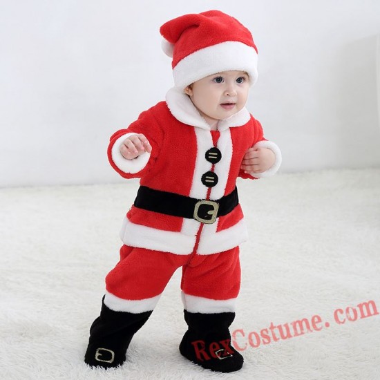 Santa Claus Baby Infant Toddler Halloween onesies Costumes