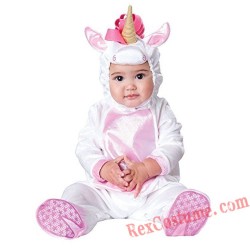 Unicorn Baby Infant Toddler Halloween Animal onesies Costumes