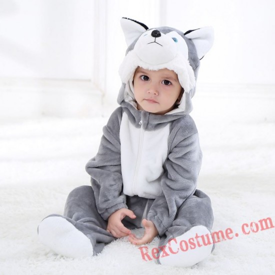 Husky Dog Baby Infant Toddler Halloween Animal onesies Costumes