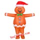 Adult Inflatable Gingerbread Man Mascot Costume