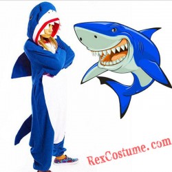 Blue Shark Kigurumi Onesies Shark Costumes