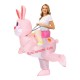 Adult Rabbit/Bunny Easter Inflatable blow up Costume