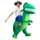 Adult Green Dinosaur T-rex Inflatable blow up Costume