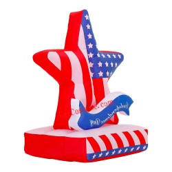 American Flag Heart Inflatable Blow Up Party Decor