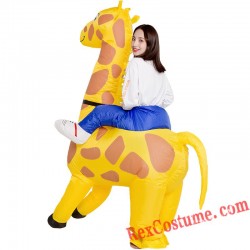 Giraffe Kids adult Inflatable Blow Up Costume