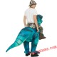 Raptor Dinosaur Inflatable Blow Up Costume
