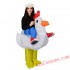 Inflatable Chicken Ride On Costume