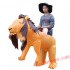 Adult Ride On Lion Inflatable Costume