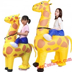 Giraffe Kids adult Inflatable Blow Up Costume