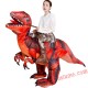 Red Dinosaur Dragon T Rex Inflatable Costume