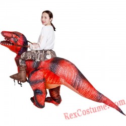 Red Dinosaur Dragon T Rex Inflatable Costume