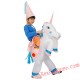 Unicorn Christmas Cosplay Girl Inflatable Costumes Kids