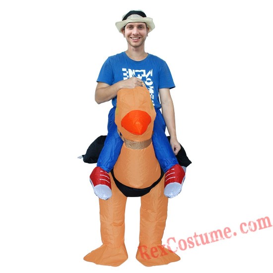 Bird Unisex Animal Inflatable Ostrich Costume