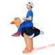 Bird Unisex Animal Inflatable Ostrich Costume