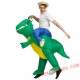 Adult Green Dinosaur Costume Inflatable T REX Costume
